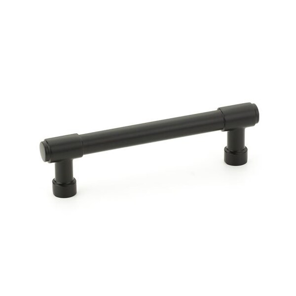 Emtek Jasper Cabinet Pull with 4 in Center to Center Flat Black Finish 86687US19 - main